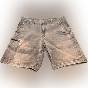 Men's Gray/Tan Cargo Shorts by Weatherproof